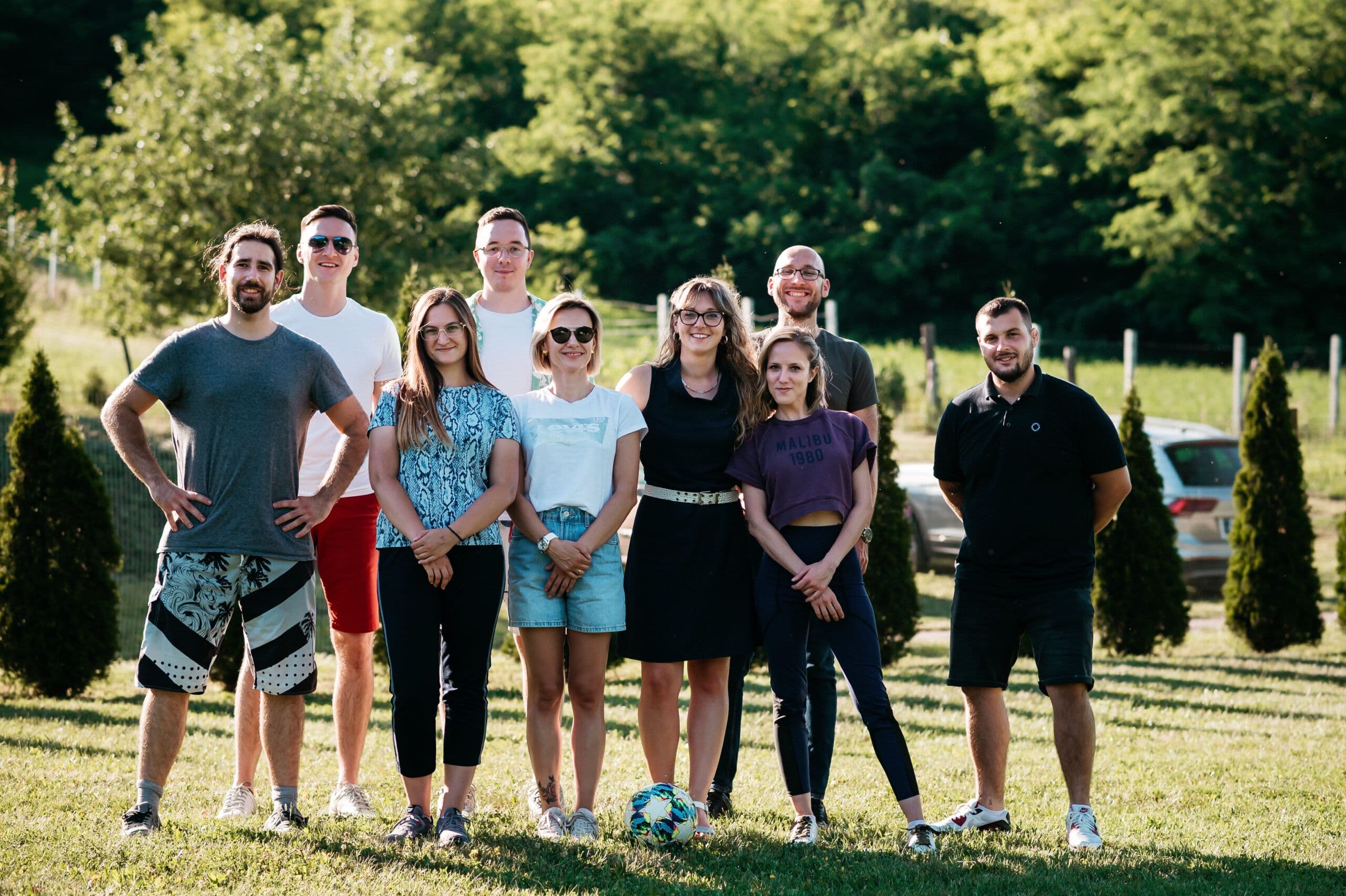 Invenda team outdoors
