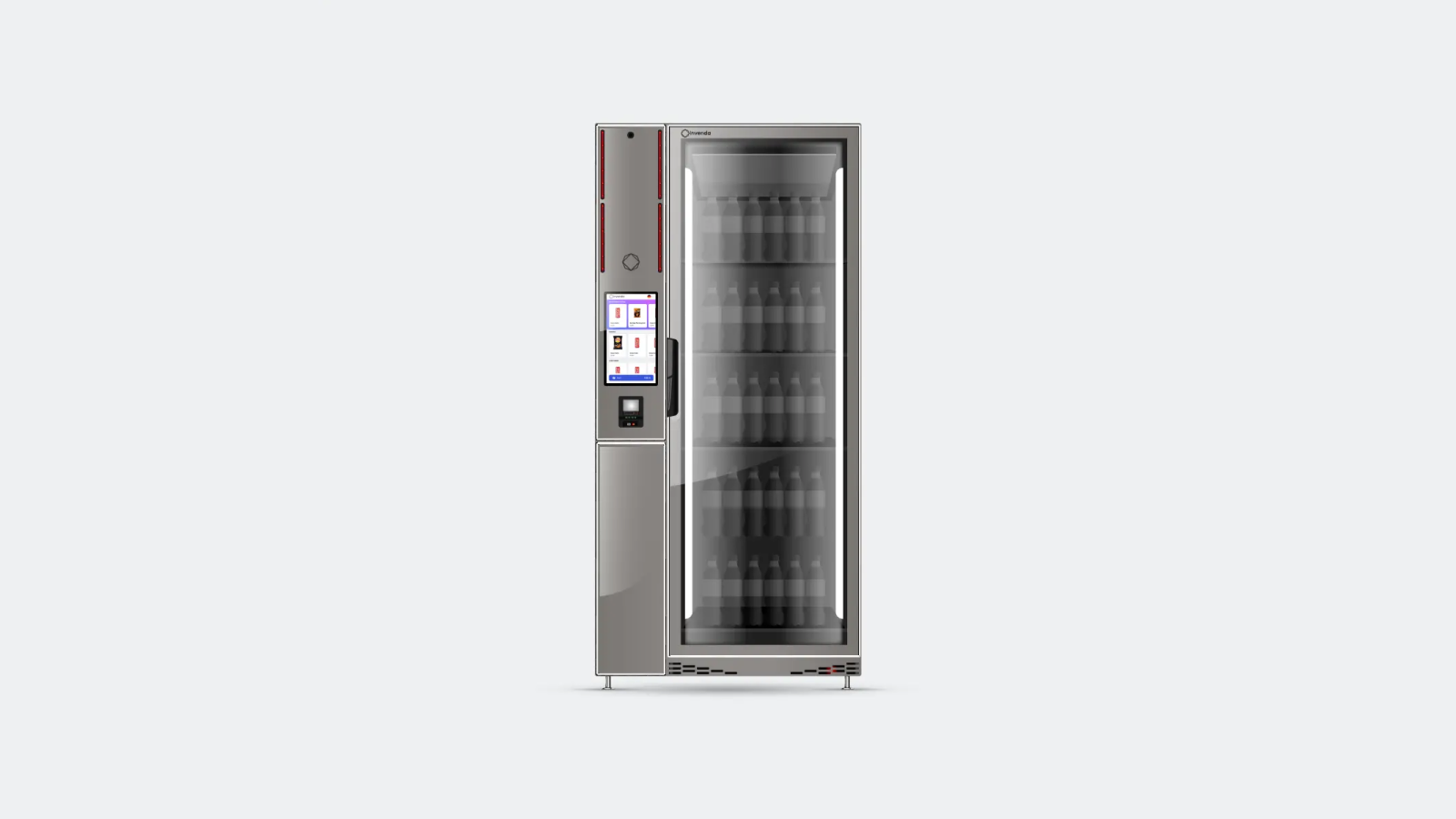 Smart vending fridge with a screen