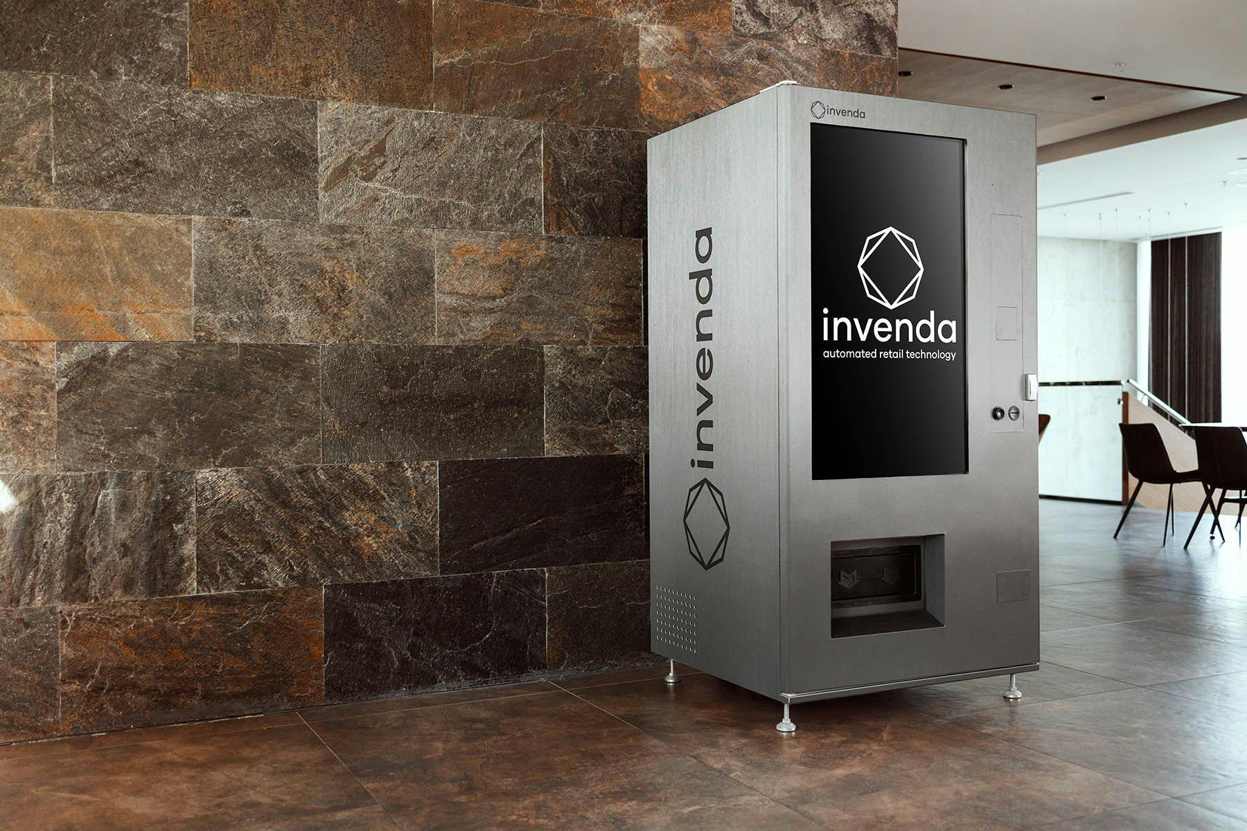 smart vending machine with black screen