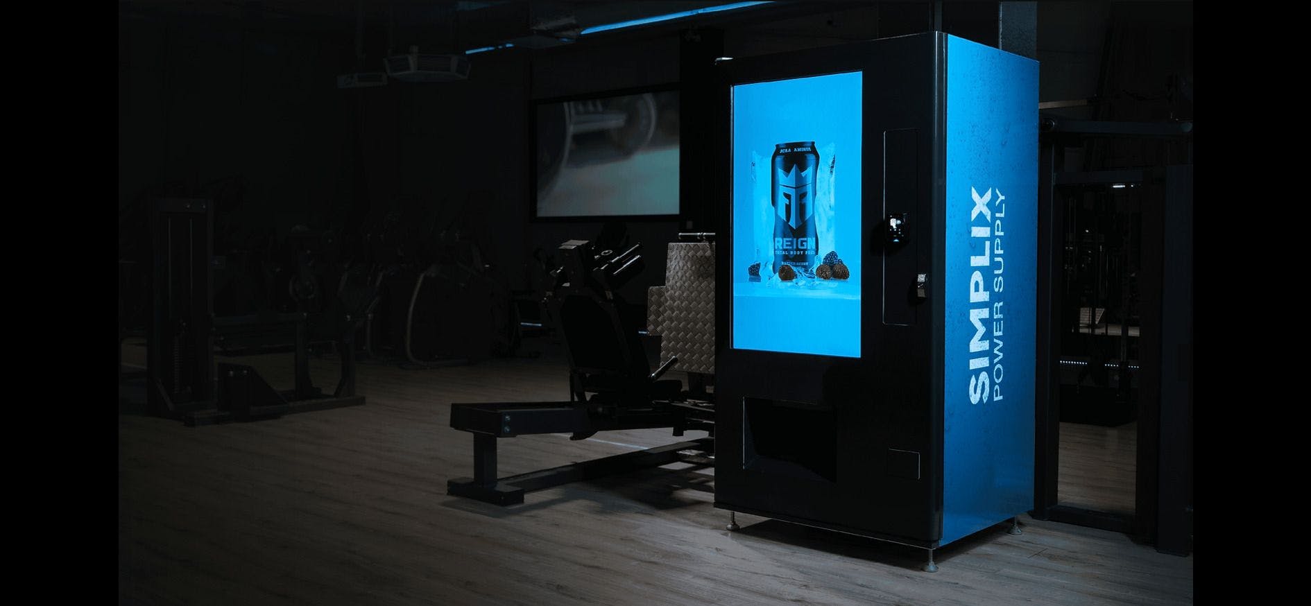 Smart vending machine in a gym