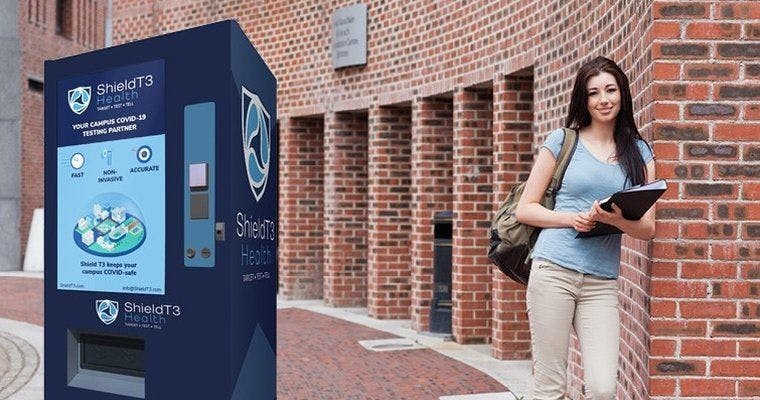 Vending machine at college campus